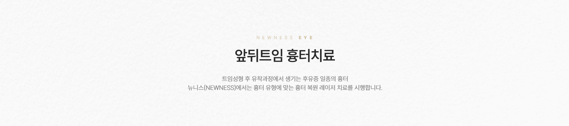 앞뒤트임흉터치료 정의